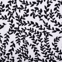 Vente en gros de tissus en soie glacée respirante tricotée sur mesure 1*1 côtes 95 polyester 5 élasthanne imprimés pour vêtements