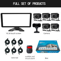 Caméra dms 6 canaux 10.36 pouces IPS écran tactile camion BSD angle mort AI camion Bus surveillance système de conduite Anti-fatigue