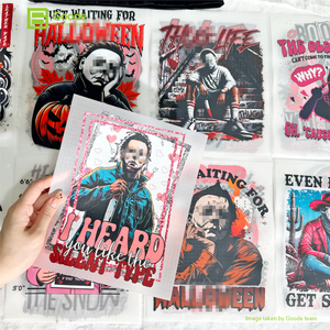 Etiquetas Termoadhesivas Personalizadas al por Mayor de Goode con Logotipo, de PET, para Prendas, con Dibujos Animados Lavables, Decoración de Halloween con Motivos de Luna y Corazón - Product Image 2