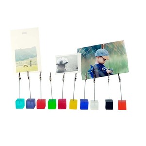 Suporte de Mesa Metálico em Cubo para Fotos, Clipe Fofo para Polaroid, Cartões de Visita, Postais, Lembretes e Cardápios - Product Image 3