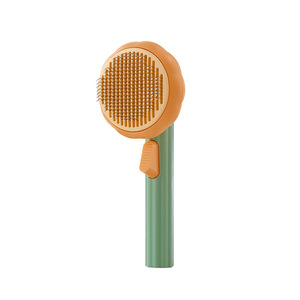 Pumpkin <b>Pet</b> Needle Comb Stainless Steel Teeth Self Cleaning Dog Cat Grooming <b>Brush</b> Massage Points - Product Image 5