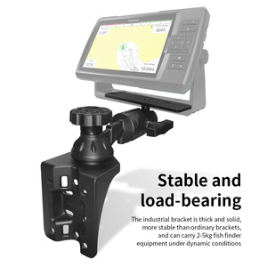 VIN Mounts Vertical 6" <b>Swing</b> Arm Mount with <b>Round</b> Ball Adapter for Fishfinders Garmin/ Lowrance/Humminbird and More - Product Image 2