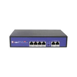Ad alte prestazioni 65W 4*10/100/1000 + 2*10/100/1000M RJ45 porta POE switch, supporto POE + 250 metri a lunga distanza funzione VLAN - Product Image 1