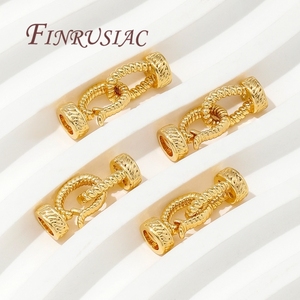 Connecteurs plaqués or 18 carats, fermoirs de bijoux, accessoires de couture, perles, matériel de fabrication <span class=keywords><strong>pour</strong></span> bracelet - Product Image 4