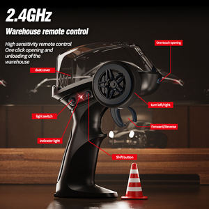 1:<span class=keywords><strong>64</strong></span> RC Drift Auto - 2.4G 4WD Afstandsbediening met LED Verlichting, 50m Bereik, Klaar om te racen voor Bureaublad Gaming & Collectie Display - Product Image 5