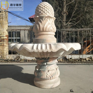 Fontaine en pierre Jiahua, élément aquatique traditionnel pour jardin extérieur, type colonne durable - Product Image 4