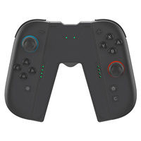 Grip pengisian daya 2in1 untuk Nintendo-Switch2, bahan ABS Switch2 dengan Port pengisian daya tipe-c