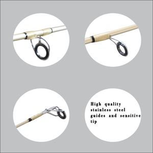 Canne da Spinning Ultraleggere in Fibra di Carbonio Personalizzate 1.9m/2.1m/2.2m 2 Pezzi con Azione Rapida e Manico in Schiuma EVA Nera - Product Image 4