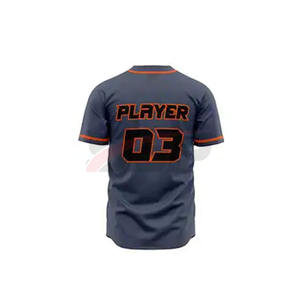 Venta caliente logotipo personalizado impreso conjuntos de uniformes de béisbol para hombres adultos antibacteriano de secado rápido transpirable ropa deportiva hecha - Product Image 5