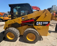 Chargeuse sur pneus CAT 246D d'occasion de haute qualité, 1,5 tonne, moteur Caterpillar, faible nombre d'heures, modèle 2023