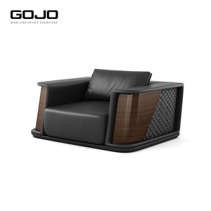 Juego de sofá de oficina de cuero rectangular moderno de Venta caliente muebles de sofá seccional directo de fábrica para recepción, uso de salón de negocios - Product Image 4