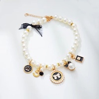 Accessoires de collier pour animaux de compagnie mignon cou bavoir bébé chat bavoir chien chat collier de perles