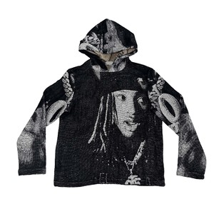 Hot Sale Custom Mens Streetwear Tapestry Hoodie Men Design <strong>Anime</strong> <strong>Jumper</strong> Clothing Carpet Patchwork Oversized Hoodie - Product Image 3