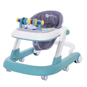 Multifunction Light Music Walker Baby Foldable 4 In 1 Activity Baby Push Walker With Wheels And Seat