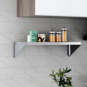 Estantes de Acero Inoxidable para Montar en la Pared, con Dimensiones Ajustables, para Almacenamiento en la Cocina de Hornos Microondas Pequeños - Product Image 5