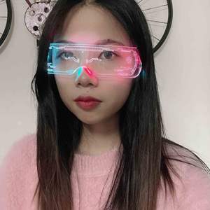 <span class=keywords><strong>Gafas</strong></span> LED <span class=keywords><strong>de</strong></span> Neón Rave, <span class=keywords><strong>Gafas</strong></span> Cyberpunk, Luces Electrónicas Futuristas - Product Image 4