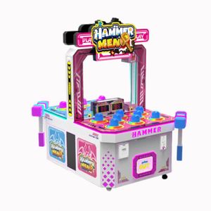 SHUNHONG Superman Whack-A-Mole Machine de jeu d'arcade commerciale à monnayeur pour deux joueurs, pour enfants, 110/220V, avec fonction de loterie - Product Image 1