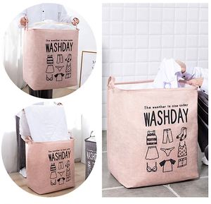 Cesto per Bucato, Cesto per <span class=keywords><strong>Panni</strong></span> <span class=keywords><strong>Sporchi</strong></span> Impermeabile, Borsa per Bucato Pieghevole, Cesto Portaoggetti Salvaspazio per Bagno e Casa - Product Image 2