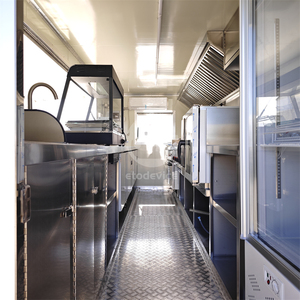 Remorque mobile commerciale portative de pizza pour des camions de nourriture de restaurants chariot mobile de remorque de nourriture pour des affaires de crème glacée - Product Image 5