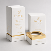 Boîte d'emballage rigide de luxe personnalisée pour bougies, avec couvercle et base en feuille d'or, pour soins de la peau, avec insert pour pot de bougie parfumée