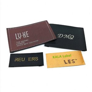 Étiquette tissée de haute qualité 2025, à coudre ou thermocollante, personnalisable, pour T-shirt - Product Image 3