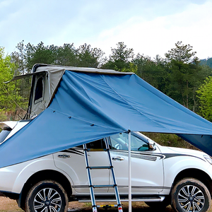 Tente de toit rigide double couche moderne quatre saisons imperméable avec auvent arrière entièrement automatique pour voiture de voyage en extérieur, directement de l'usine - Product Image 5