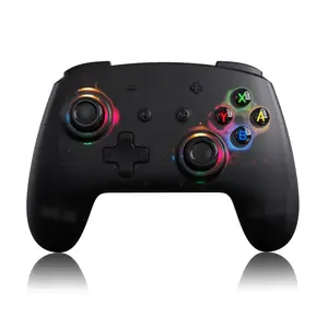 Manette de jeu originale avec interrupteur de réveil d'usine, contrôleur de console de jeux sans fil, PC BT 5.0 avec lumière RVB, contrôleur Tesla