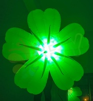 Décoration de scène publicitaire fleurs suspendues géantes fleur gonflable avec lumières LED gonflables