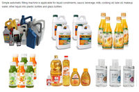Automatische Vruchtensap Vulmachine Voor Appels Sinaasappels Klein Formaat Lage Kosten Pneumatisch Voor Glazen Fles Voor Drankenoliën