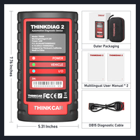 THINKCAR Thinkdiag2 Escáner de vehículos Herramienta de diagnóstico OBD2 Todo el software 1 año gratis