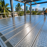 Plancher en acier galvanisé |   Dalle de sol non en béton 200*40mm |   Pour le levage rapide de bâtiments préfabriqués et de mezzanines