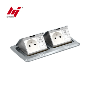 Enchufe de Piso Emergente Doble con Enchufe del Reino Unido y Certificación SASO de Datos y Comunicaciones - Product Image 3