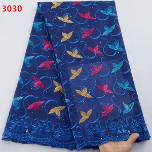3030 gros 100% coton africain dentelle tissu 2021 haute qualité dubaï dentelle brodée nigérian <span class=keywords><strong>suisse</strong></span> Voile dentelle en <span class=keywords><strong>suisse</strong></span> - Product Image 4