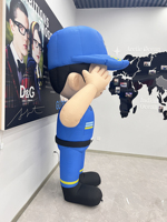 Décoration de fête de défilé de modèle d'événement publicitaire gonflable de personnage de dessin animé avec le costume personnalisable pour la promotion marché