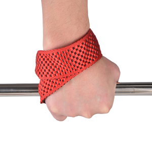 Cintura da sollevamento pesi ProCircle Gym Straps nera con protezione per il palmo per uomo e donna, sicurezza migliorata per allenamenti di forza. - Product Image 5