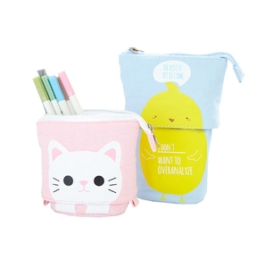 Étui à crayons promotionnel en toile format A5, design minimaliste et mignon, avec couverture en cuir, extensible et ajustable, pour une organisation polyvalente - Product Image 6