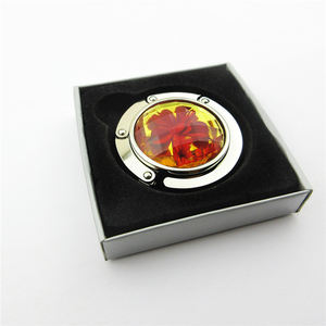 कस्टम रचनात्मक तालिका शीर्ष तह पर्स हुक हैंडबैग धारक सामान धातु बैग हैंगर - Product Image 2