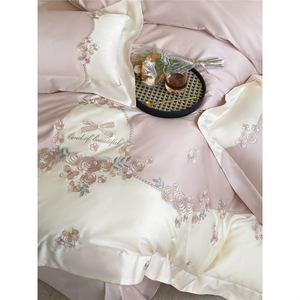 Juego de Sábanas de Algodón Puro de 200 Hilos, Estilo Princesa, Diseño Animal, Resistente al Agua, Calidad Lana, para Otoño - Product Image 1
