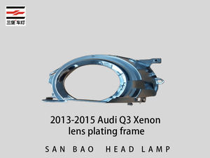 Sanbao Cadre décoratif de grande taille en matériau PC transparent de haute qualité, électroplaqué, accessoires de phare, achat unique, <span class=keywords><strong>Audi</strong></span> Q3 - Product Image 6