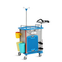 SKR051-ET SAIKANG Chariot médical d'urgence professionnel en ABS pour hôpital avec certification EN60601/CE/ISO Garantie de 2 ans
