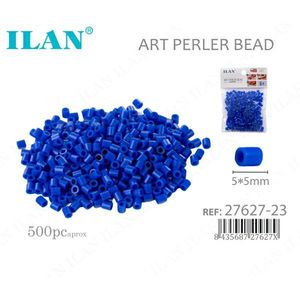 Perline Ilan Art Perler 5x5mm Blu Scuro, circa 500 pezzi - Product Image 1
