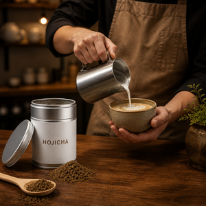 Koffeinfreie <span class=keywords><strong>Houjicha</strong></span> Teebeutel für Abendgetränke Gerösteter Grüner Tee Hojicha Latte Tief Geröstet - Product Image 5
