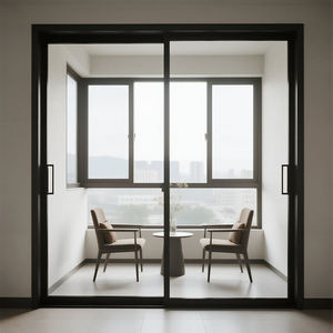 กระจกประตูบานเลื่อนอลูมิเนียมโปร่งนิรภัยกลวงสำหรับห้องครัวห้องนั่งเล่น - Product Image 1