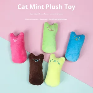 Venta al por mayor de hierba gatera ecológica de peluche interactivo duradero masticar mascotas estilo dibujos animados perro para Gatos Perros para espacios pequeños bolsa de papel - Product Image 3