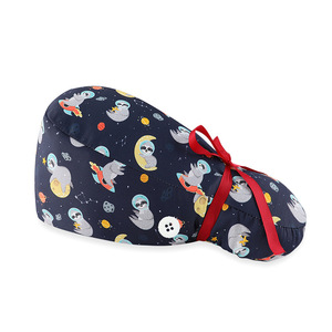 Gorro quirúrgico colorido, gorro de cola de caballo, gorro de fregado Dental, banda para el sudor transpirable Bouffant, animales impresos, suave para departamento ambulatorio - Product Image 3