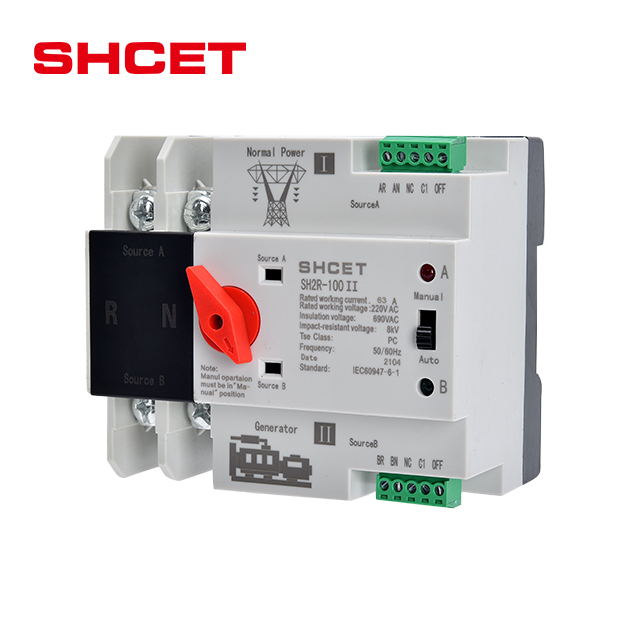 Dual Power Automatic Transfer Switch 2P Din Rail Automatic Transfer Switch 3P Ats Dual Power Automatic Transfer Switch Generator