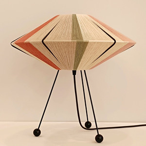 Lanterna Brisbane-filato 6000, paralume in filato fatto a mano, lampada da tavolo/da terra per soggiorno. - Product Image 3