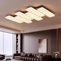 Plafonnier LED encastré moderne en cristal K9 doré de luxe, à intensité variable, IP44 AC, pour salon, salle de bain, bureau à domicile