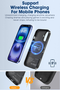 Nhà sản xuất vỏ pin Lithium mới, vỏ pin dự phòng cho iPhone 16 15 14 13 12 11 Pro Max với bộ sạc pin có thể sạc lại - Product Image 6