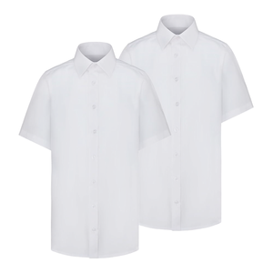 เสื้อนักเรียนสีขาวพรีเมียมสำหรับเด็ก |   ดีไซน์แขนสั้น |   โรงงานเอฟเอ็มเอฟ รีทีเอส - Product Image 1